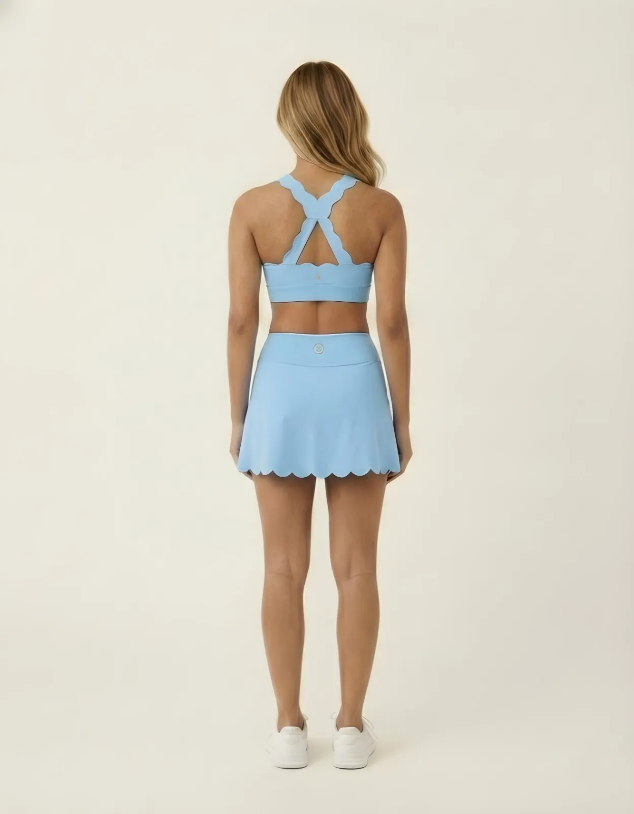 SCOLLOP CROSS SPORTS BRA